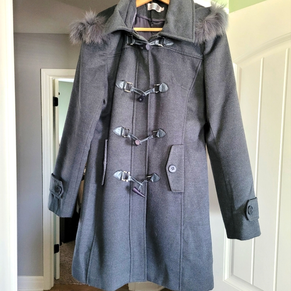 Gray Peacoat - image 1